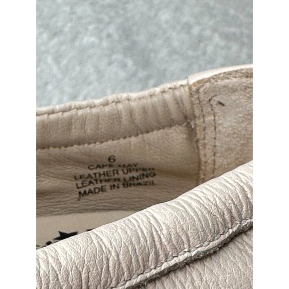 Driver Club USA Womens Size 6 Slip On Genuine Moccasins Tan Leather NEW - Picture 4 of 6